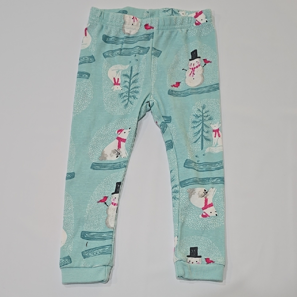 3/$15 Carter’s–Girls’ Blue 12 Mnth Snowman Print Cotton Pajama Bottoms